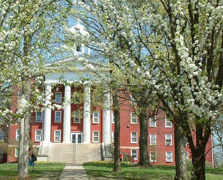 Myers Hall in Spring